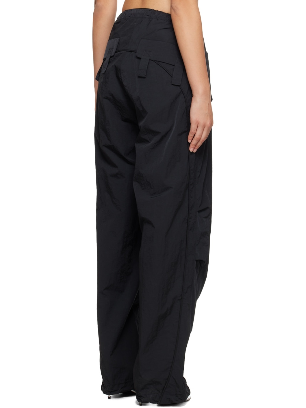 Black Loose-Fit Trousers - 3