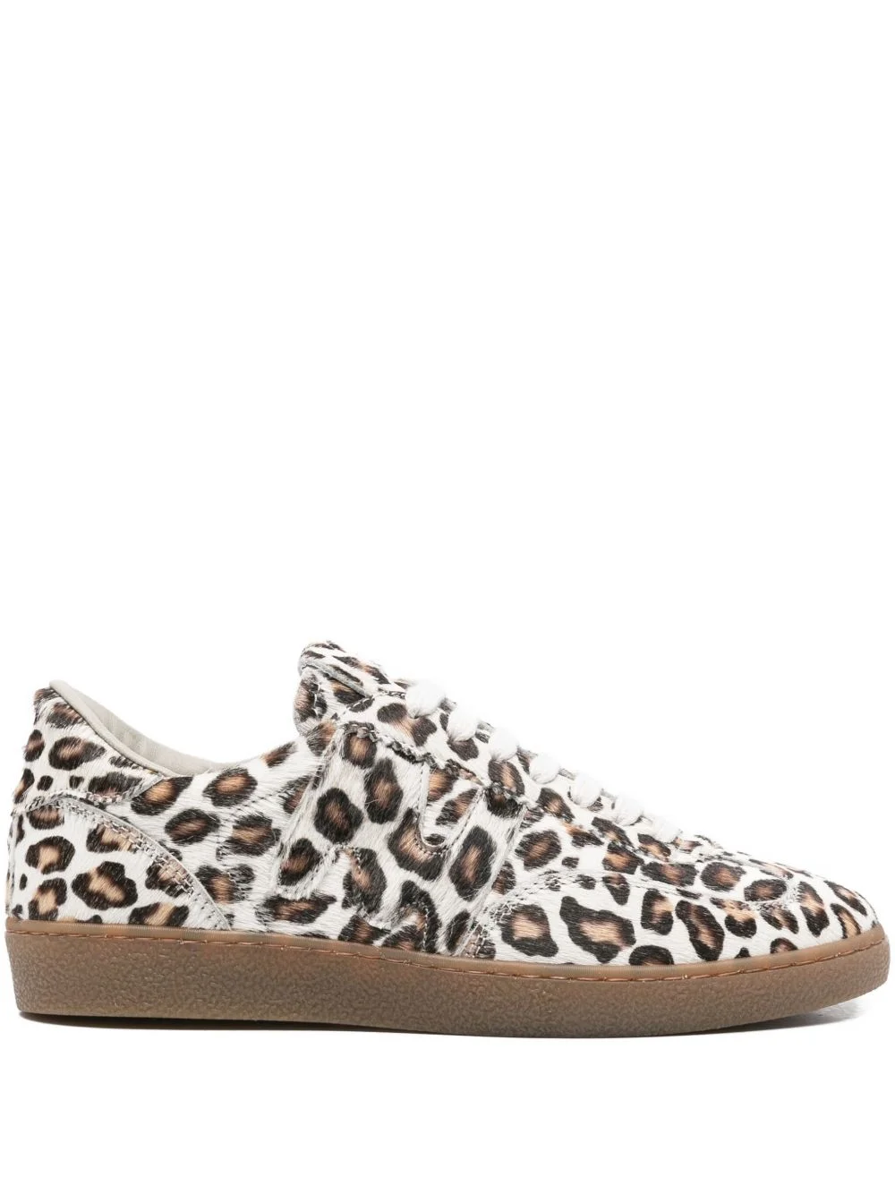 leopard-print calf-leather sneakers - 1