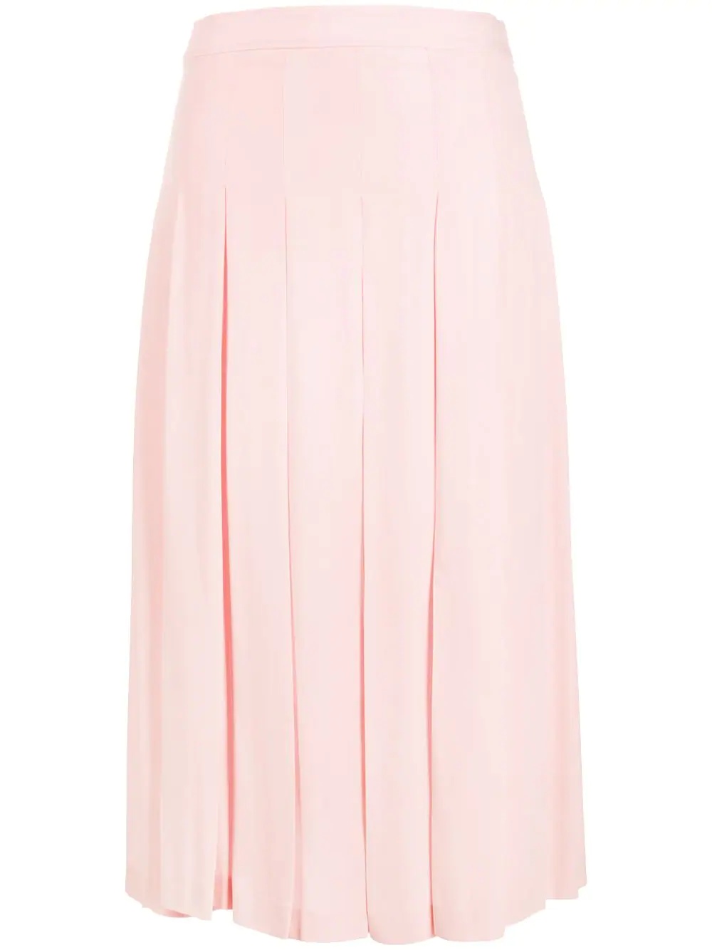 pleated midi skirt - 1