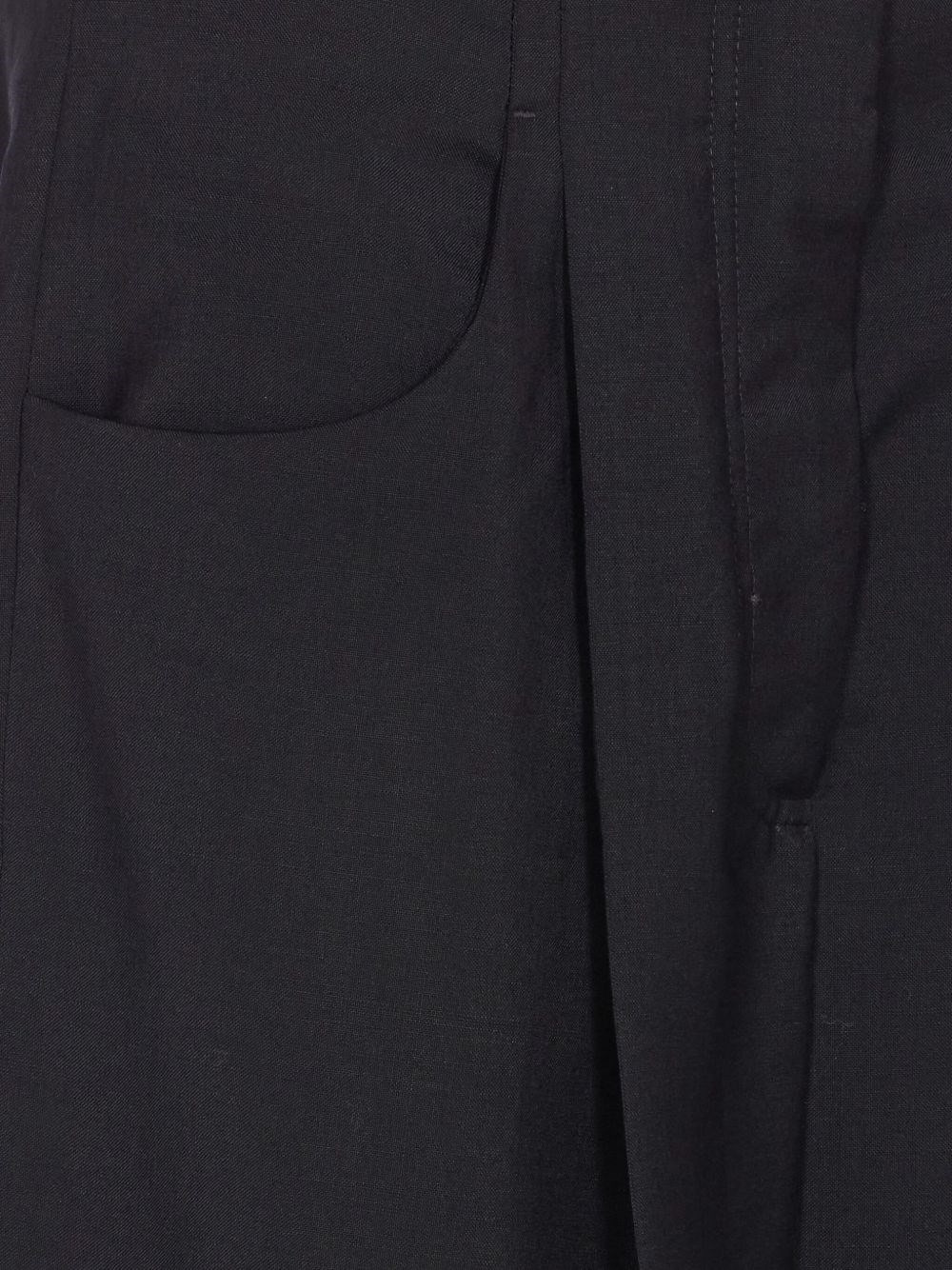 Wool wide-leg trousers - 3