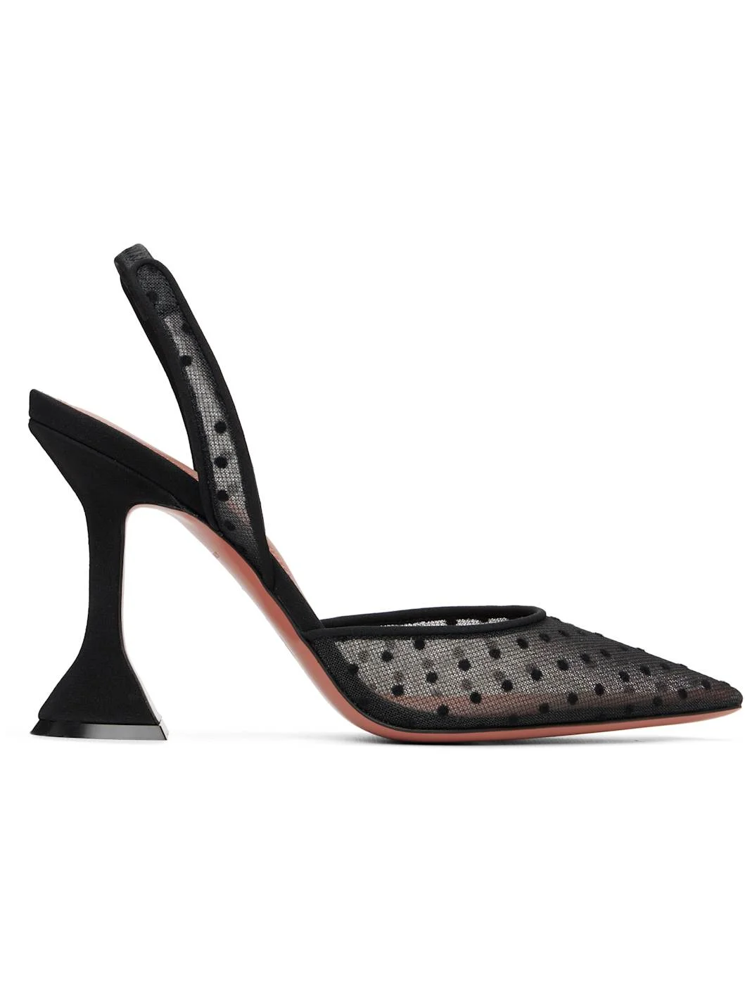 Black Holli 95 Lace Sling Heels - 1