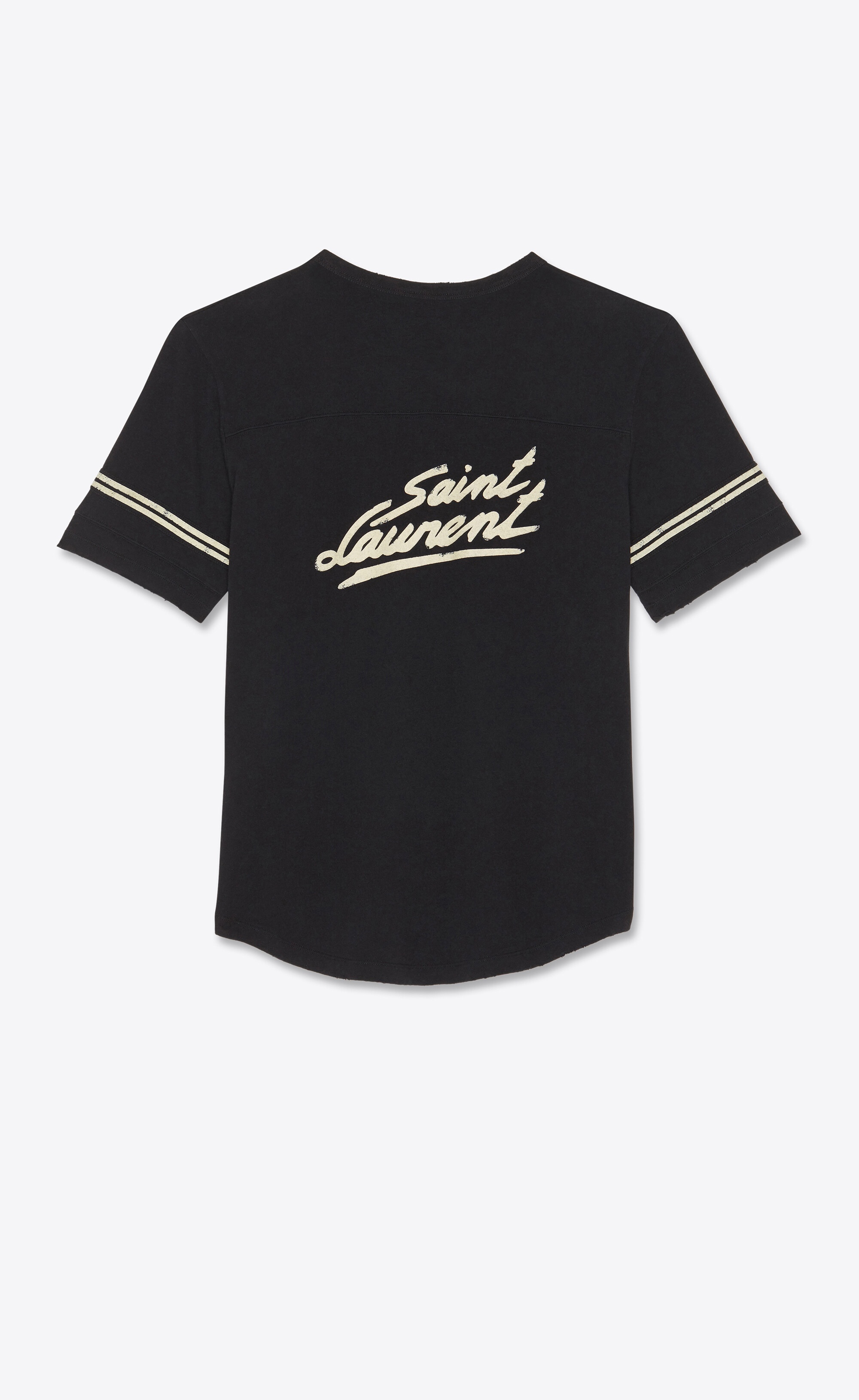 "saint laurent" '50s signature destroyed t-shirt - 1