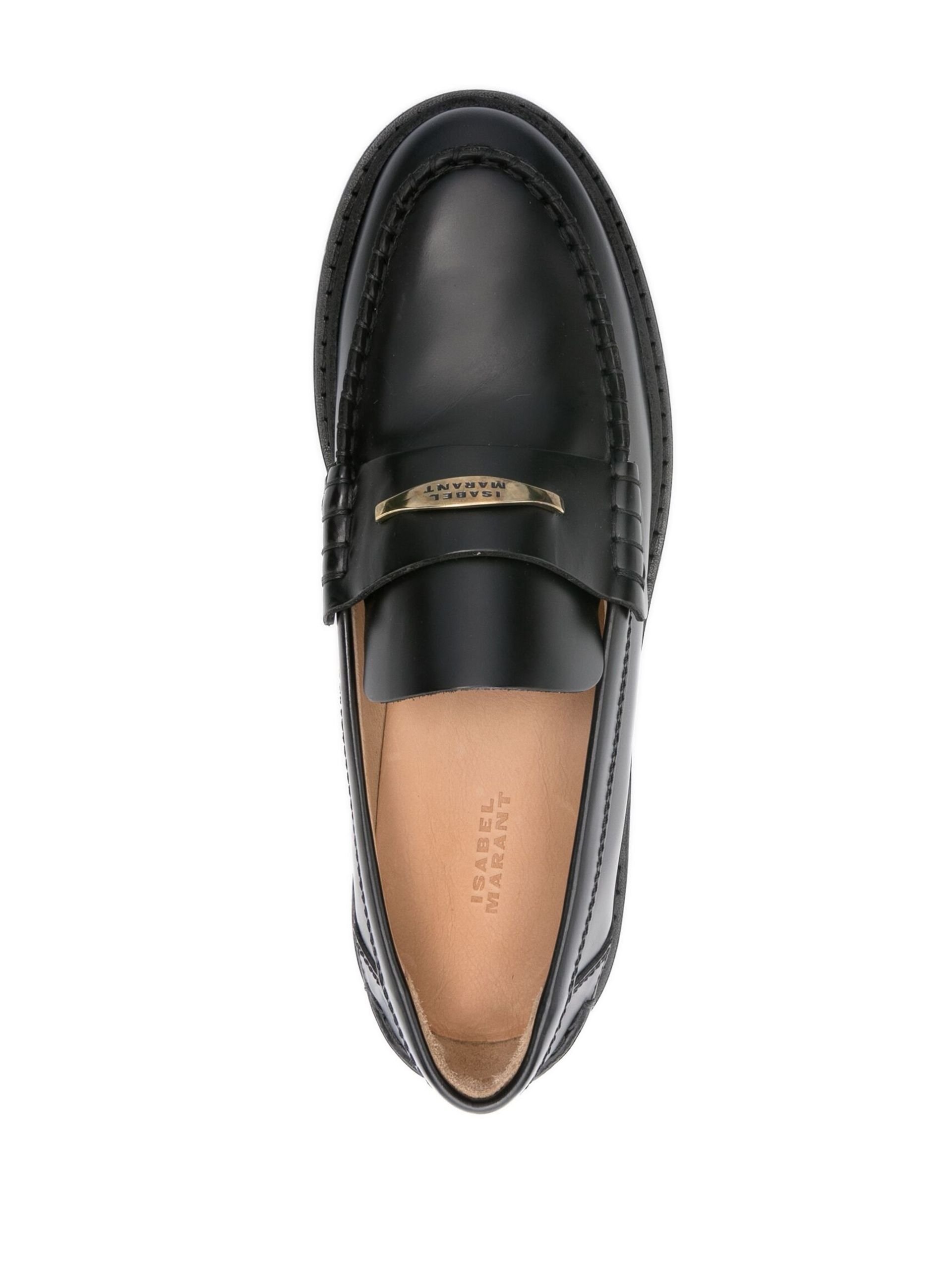 Black Frezza Leather Loafers - 4