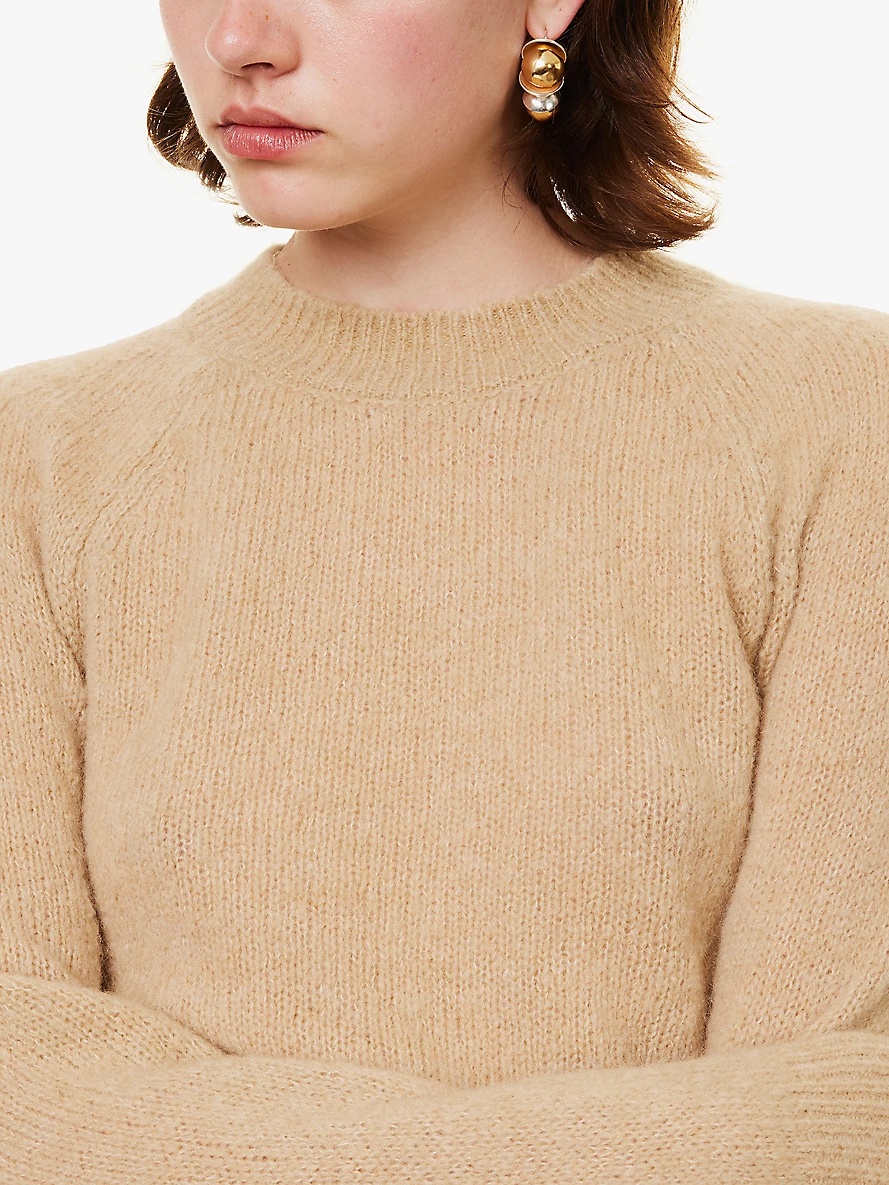 Texas round-neck wool-blend jumper - 5