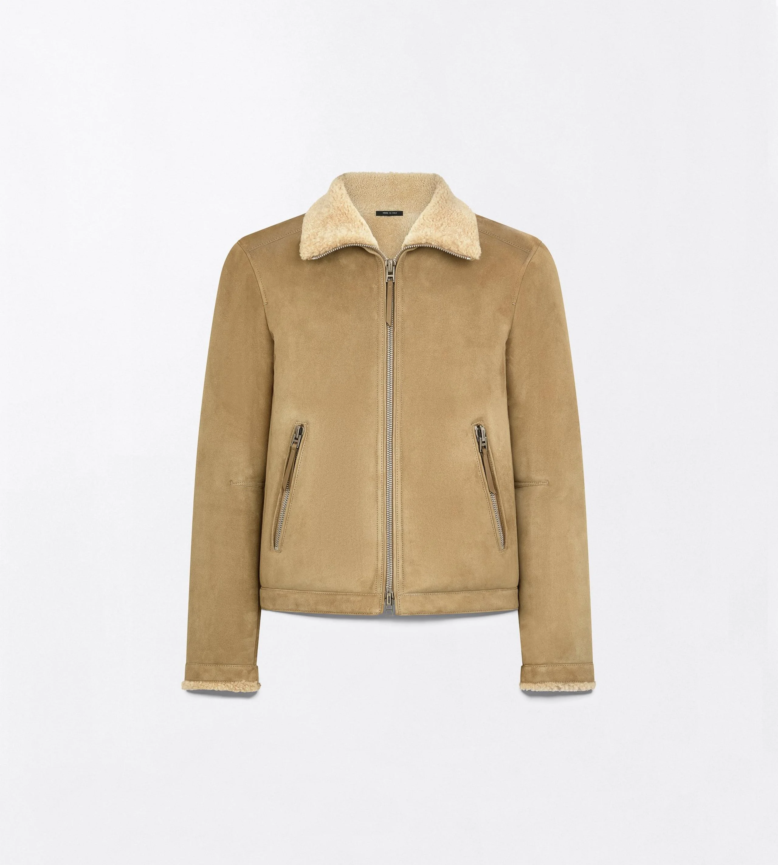 MERINO SHEARLING COLLAR BLOUSON - 1