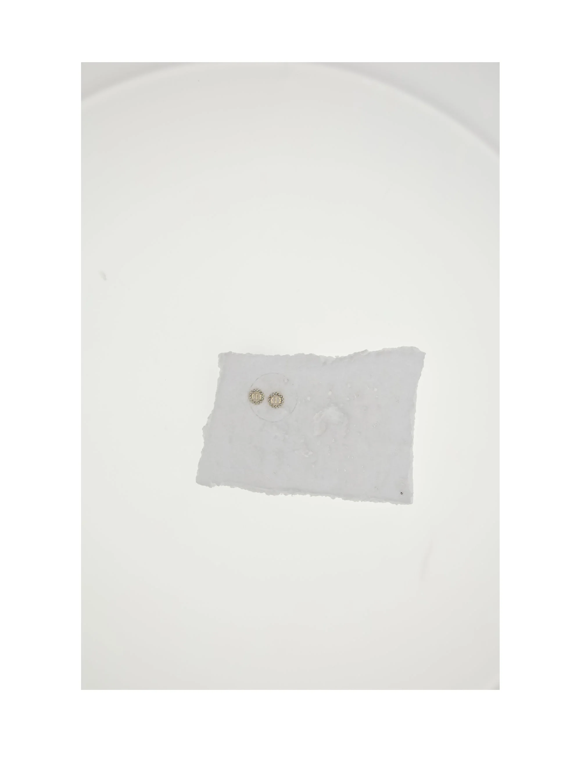 Dior Women Petit Cd Circle Stud Earrings - 1