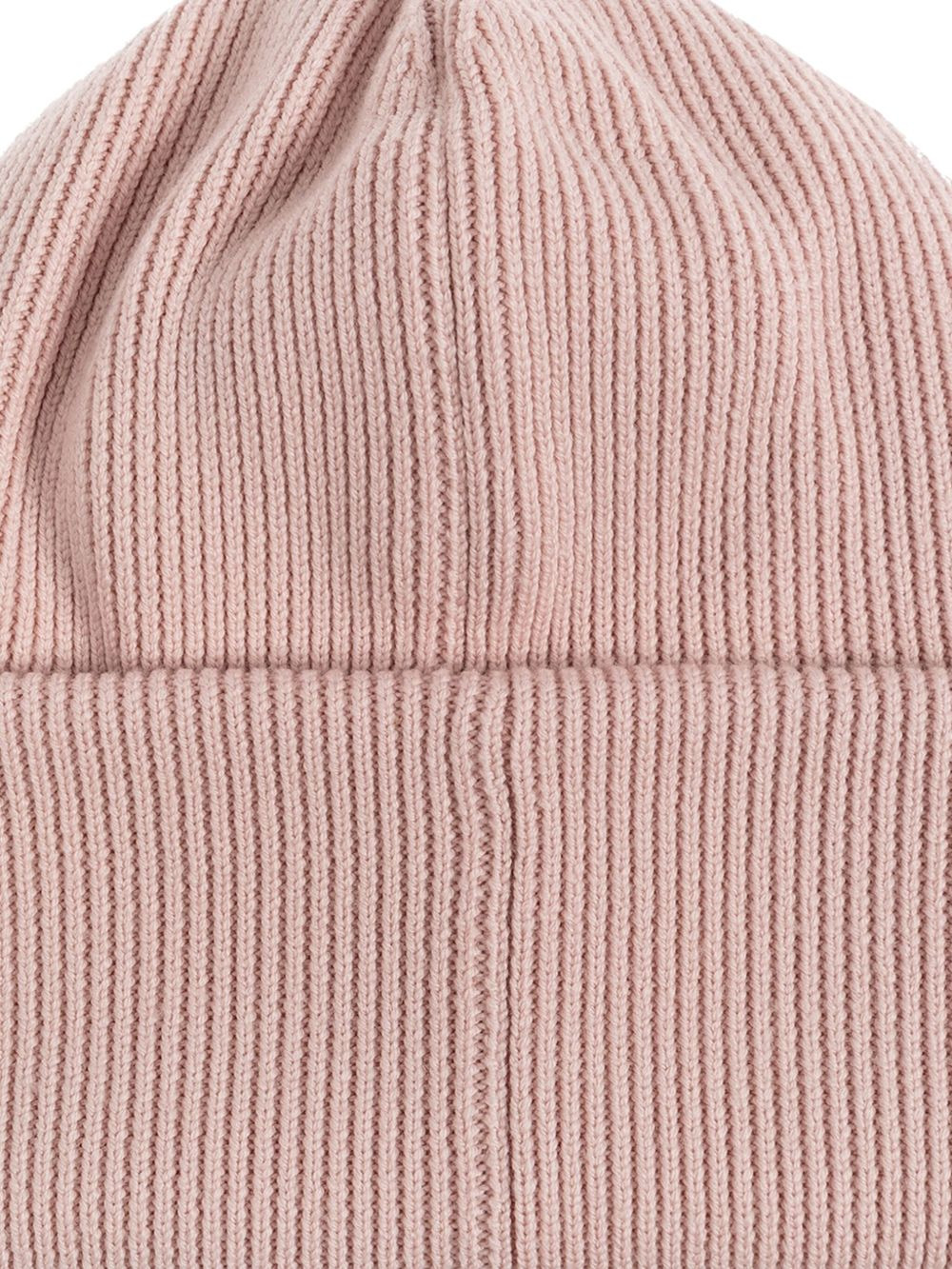 logo-appliqué ribbed beanie - 3