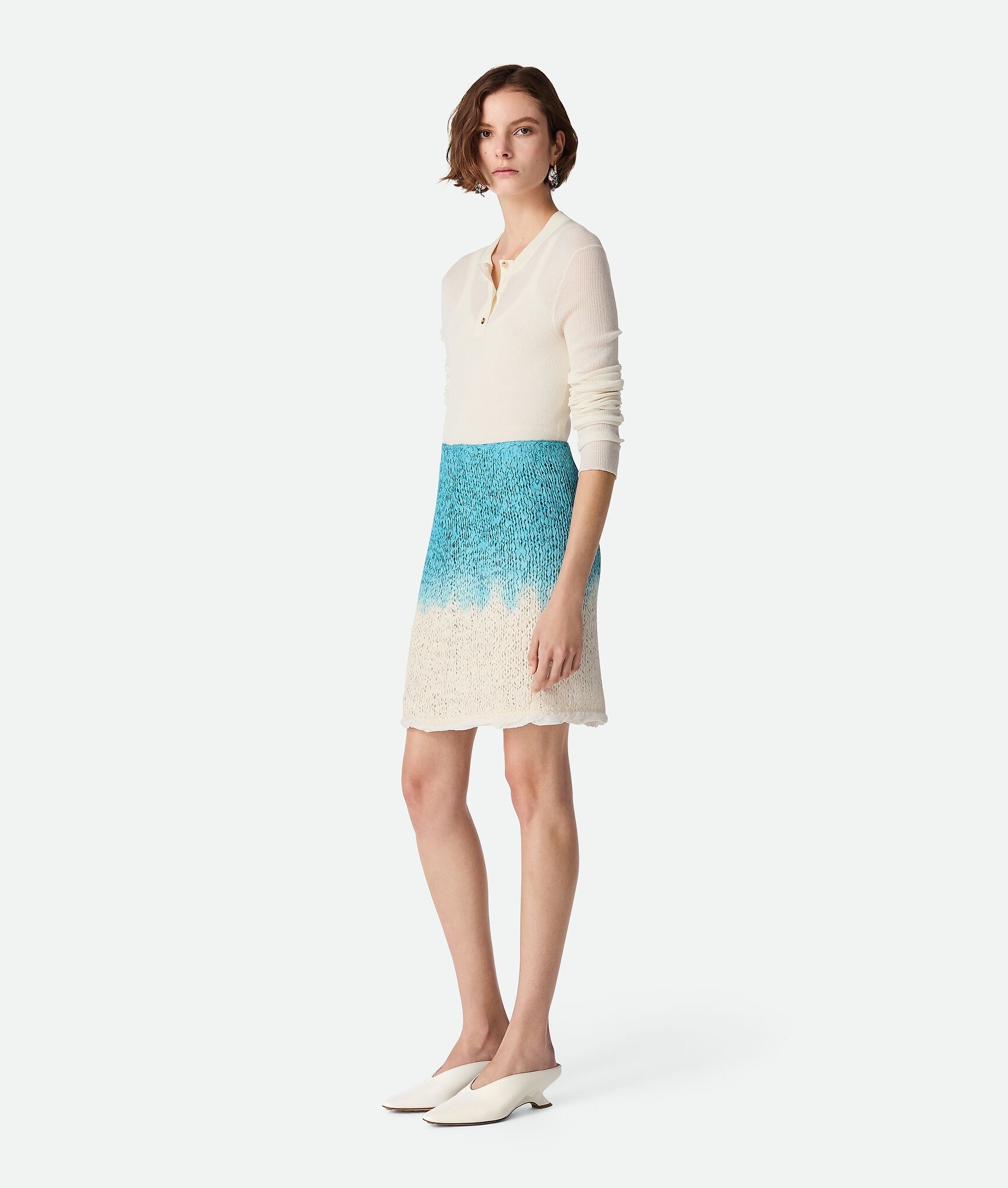Wool And Silk Overdyed Skirt - 2