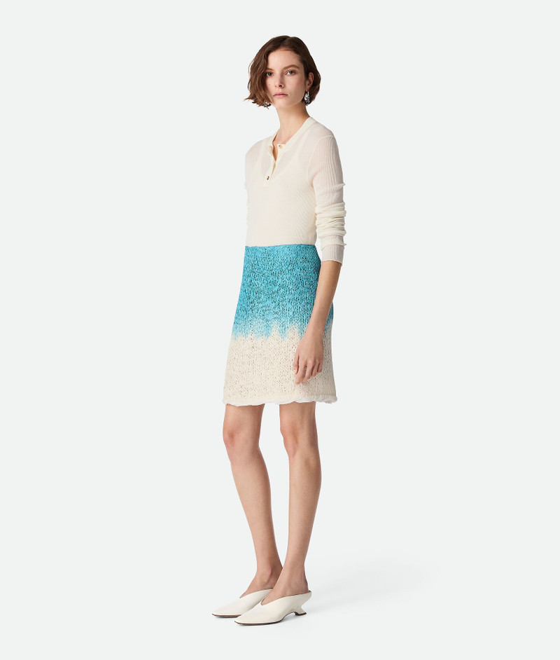 Bottega Veneta Wool And Silk Overdyed Skirt outlook