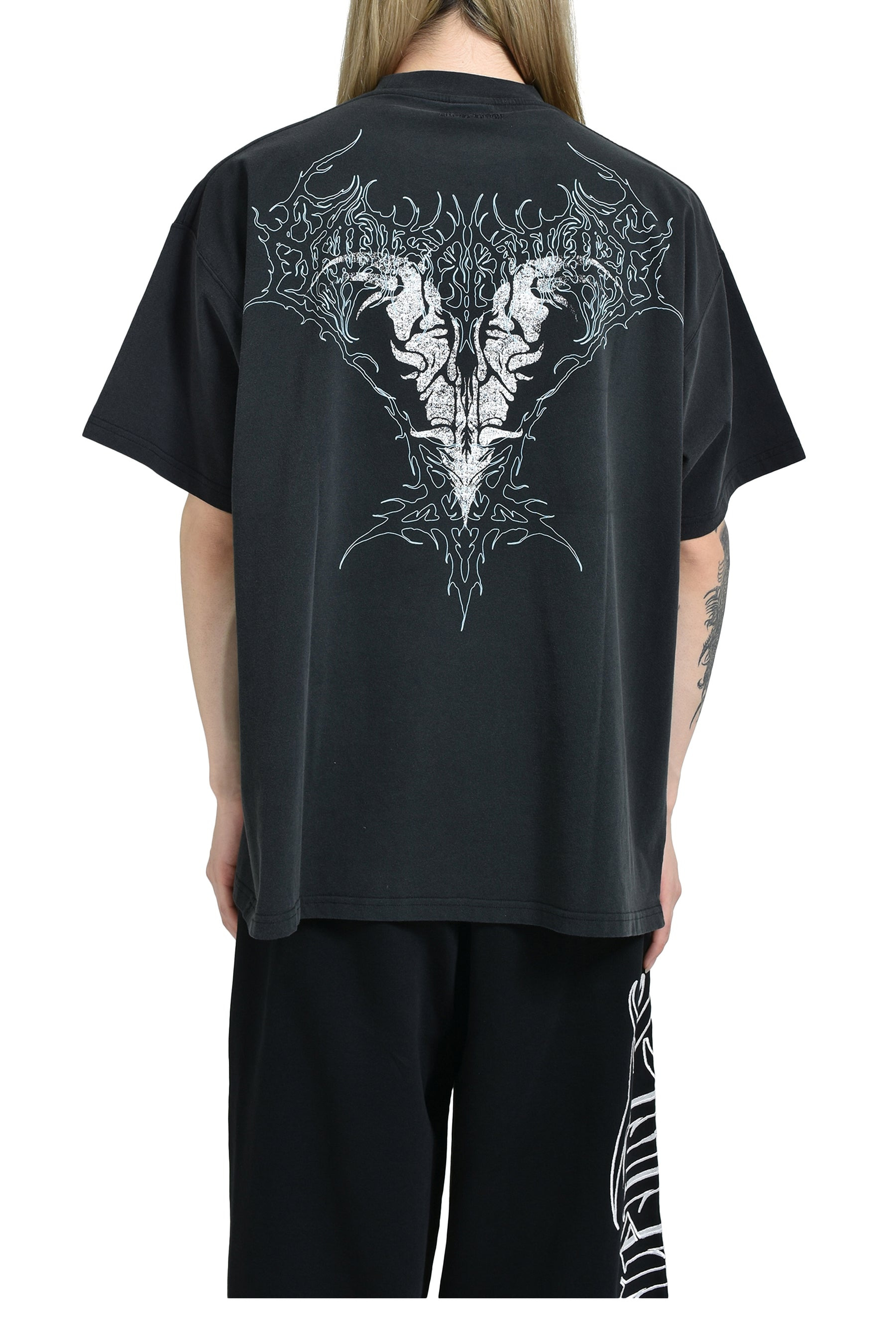 BONE V REGULAR T-SHIRT / BLK - 2