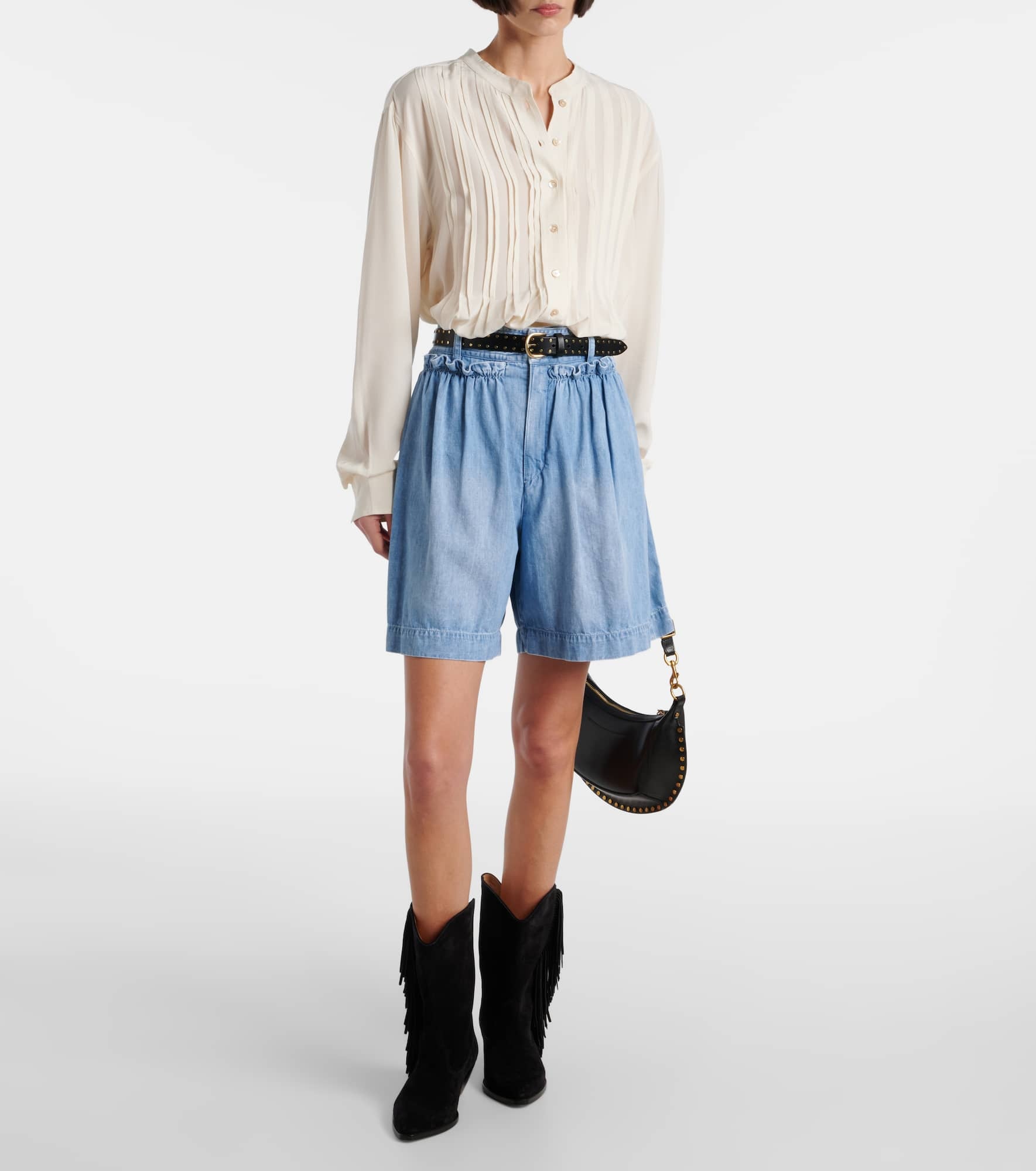 【送料&関税込】Isabel Marant Ingrid Shorts In Beige Cotton 24ASH0021FA-B3J02E-ECLI-A.jpg?