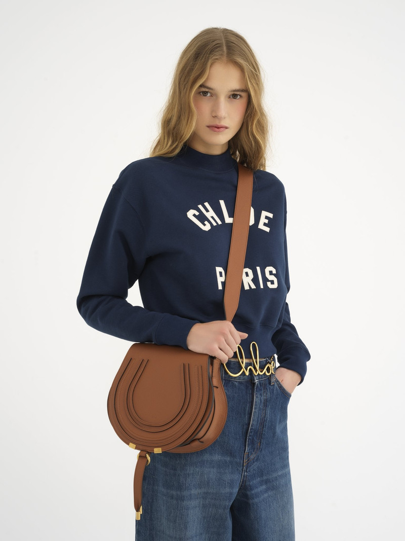 Chloé MARCIE SADDLE BAG IN GRAINED LEATHER outlook