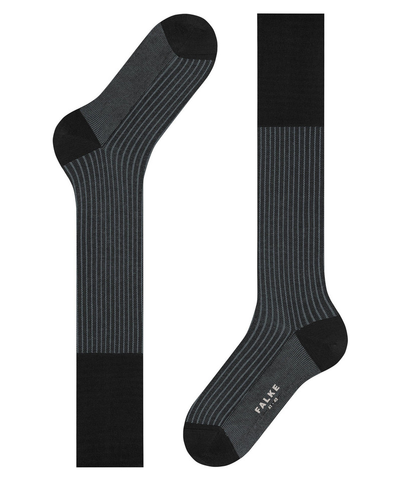 Oxford Stripe Men Knee-high socks 5
