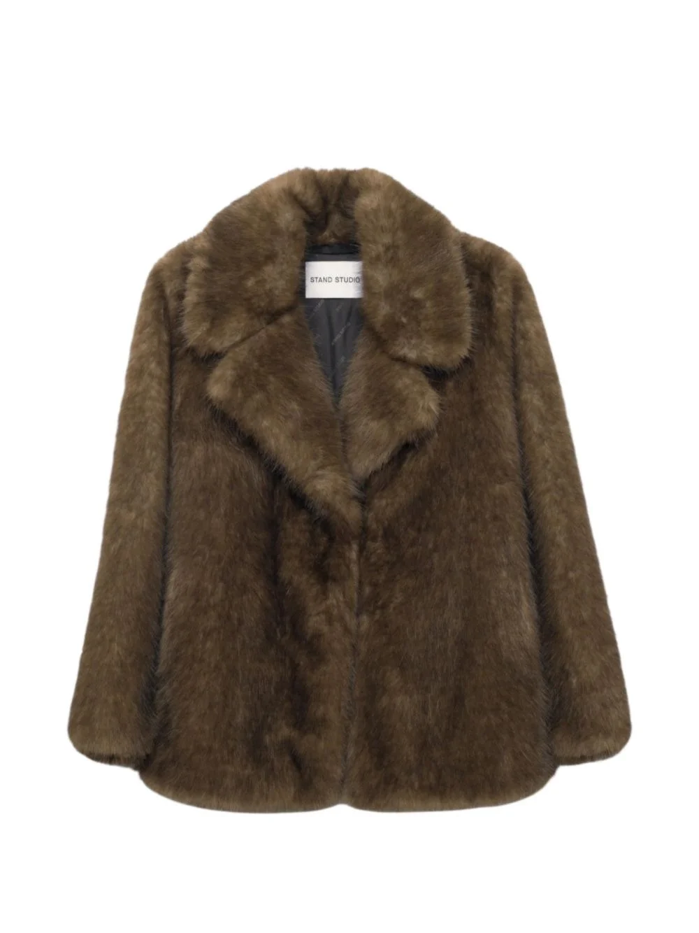 Journi faux-fur notched-lapels jacket - 1