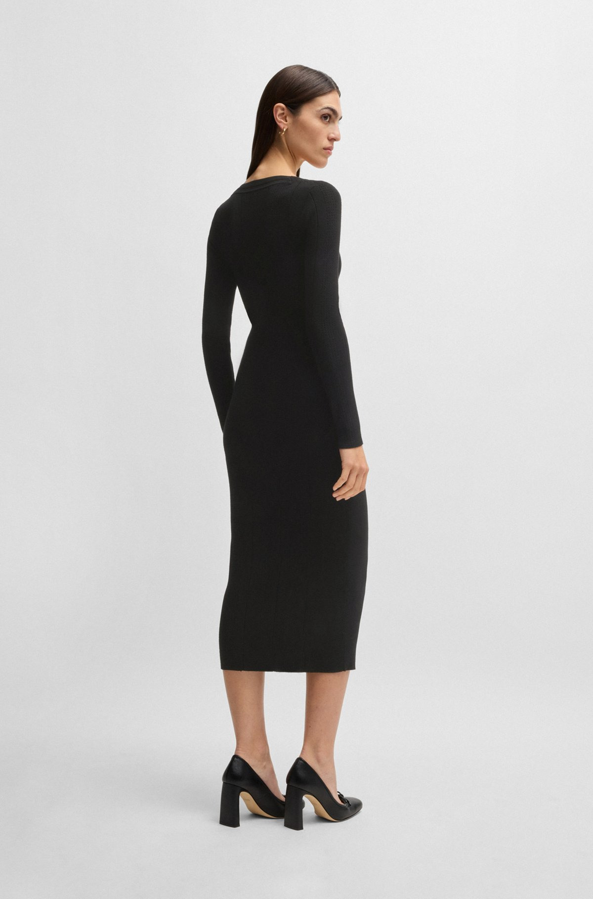 KNITTED RELAXED-FIT DRESS WITH ANTI-BACTERIAL FINISH - 5