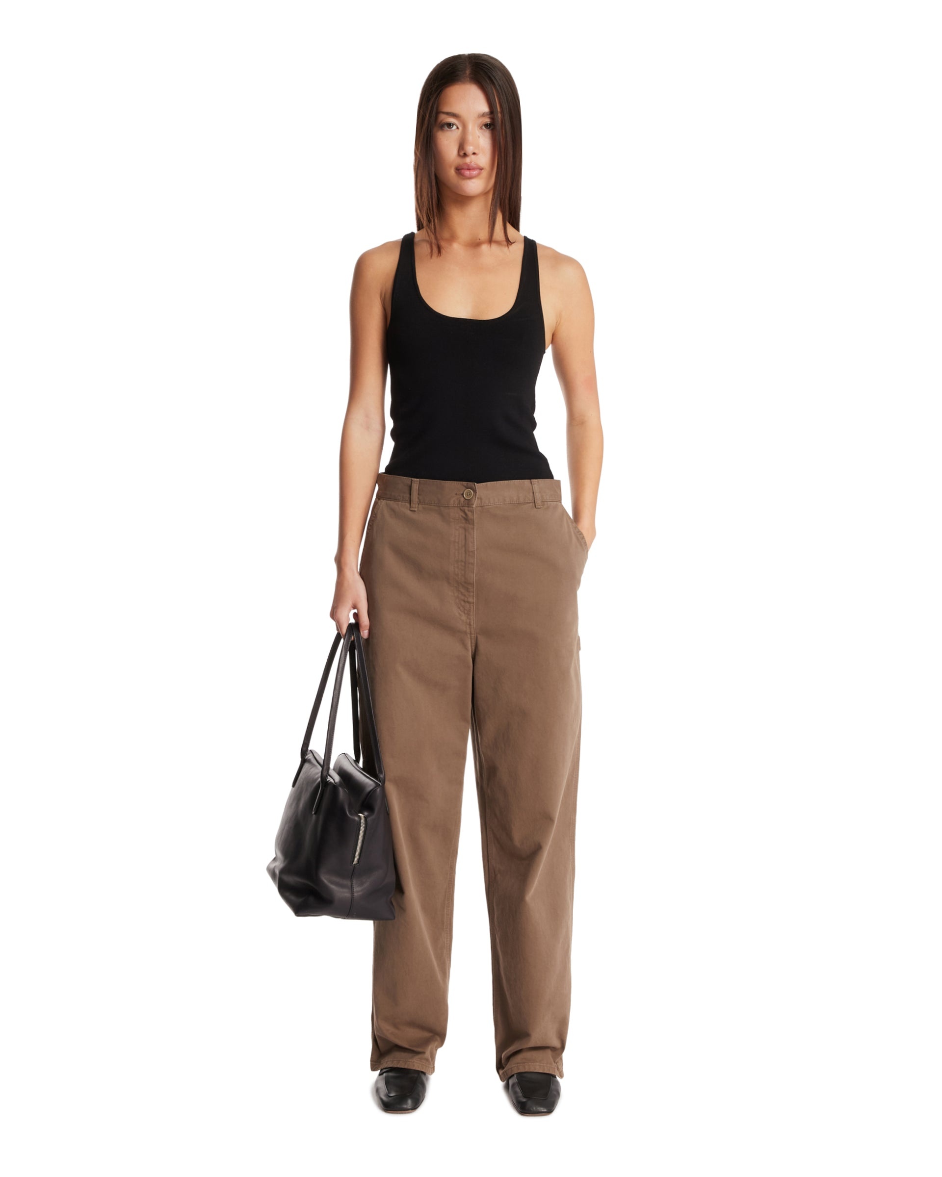 Beige Sharka Cotton Pants - 2