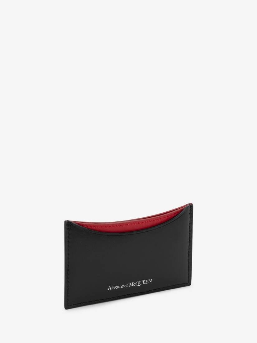 Curve Card Holder in Black/red - 2