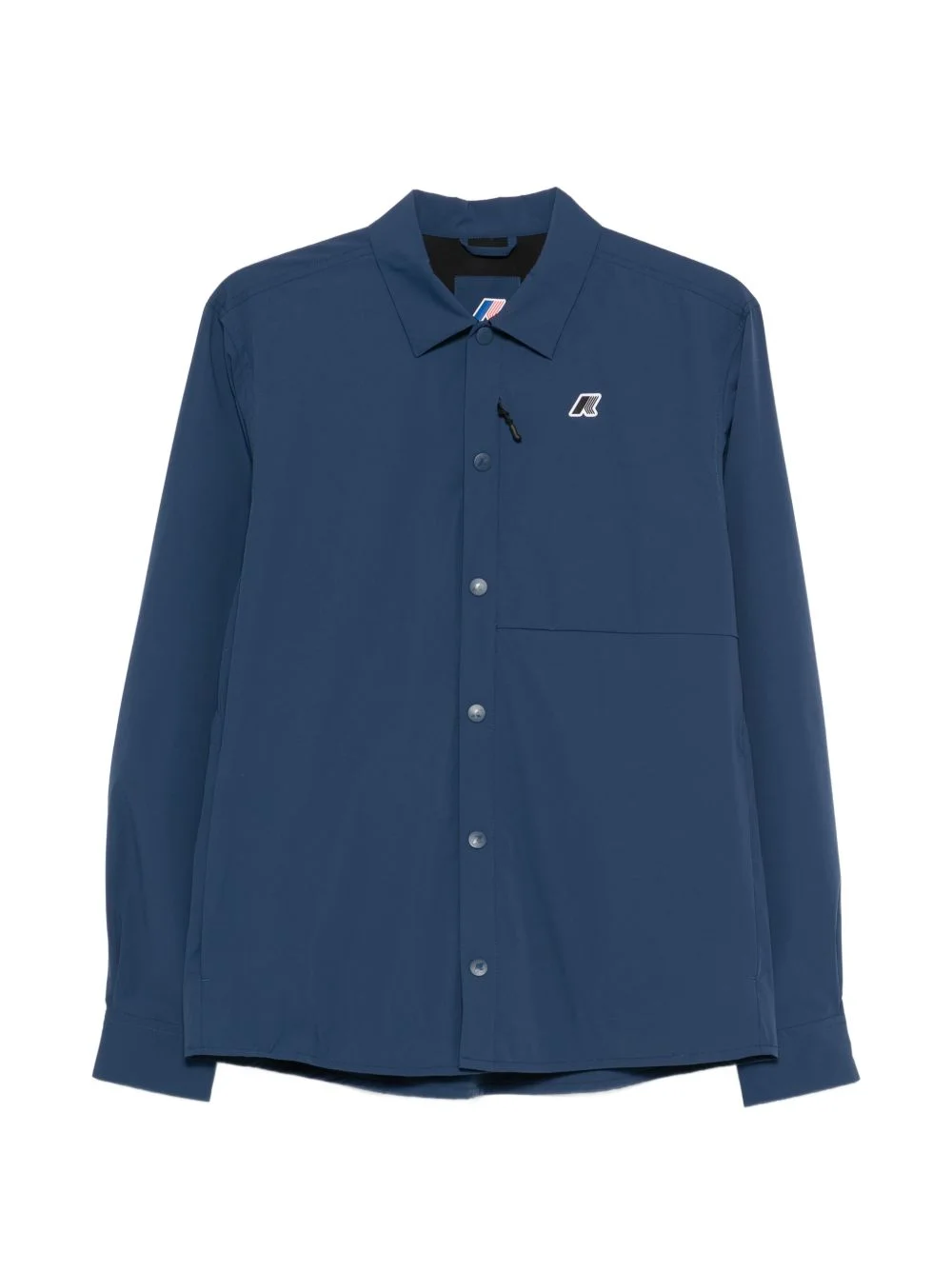 logo-patch overshirt - 1