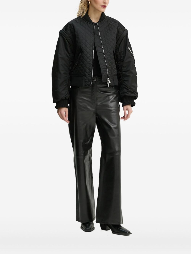 diamond-quilted bomber jacket 1