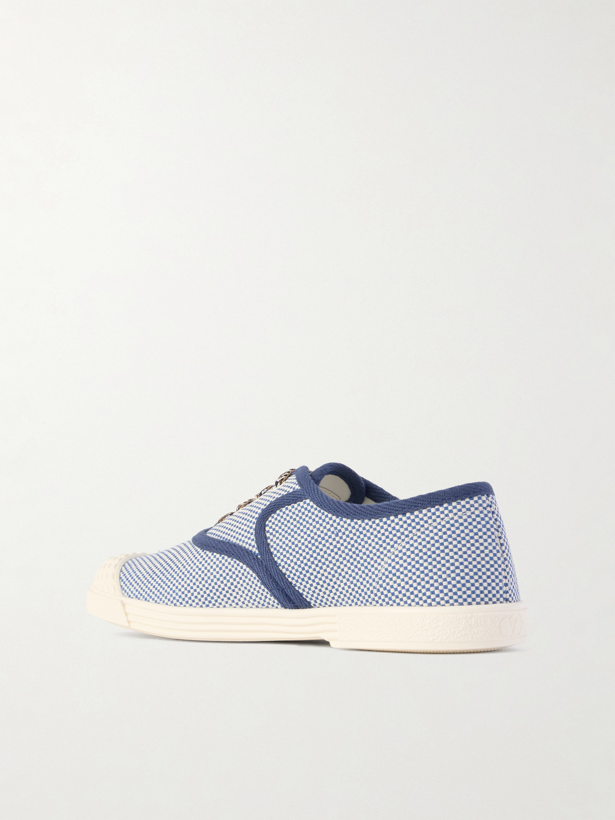 Bay By Bay Rubber-trimmed Two-tone Canvas Sneakers - 3