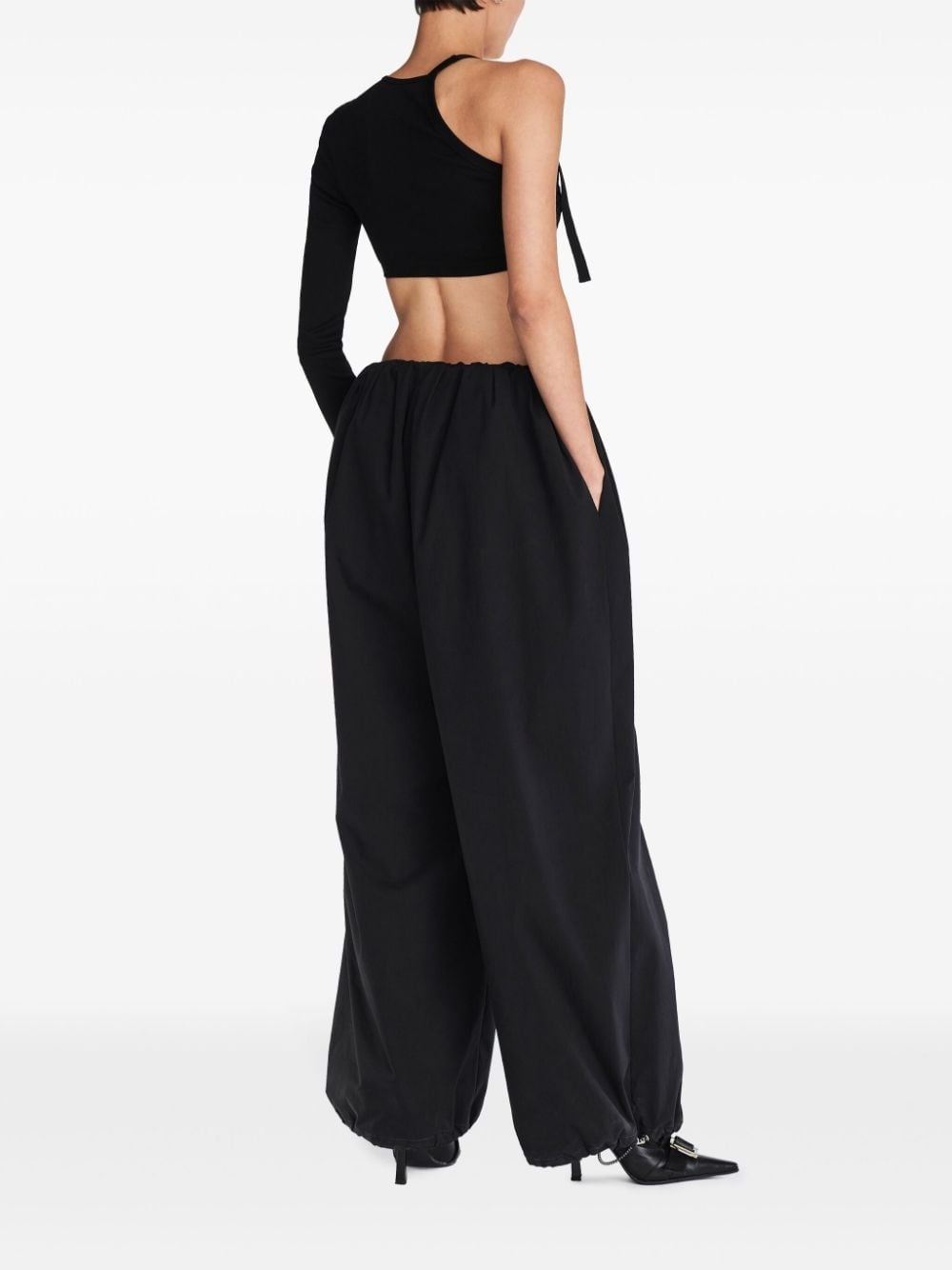 Blouson wide-leg trousers - 5