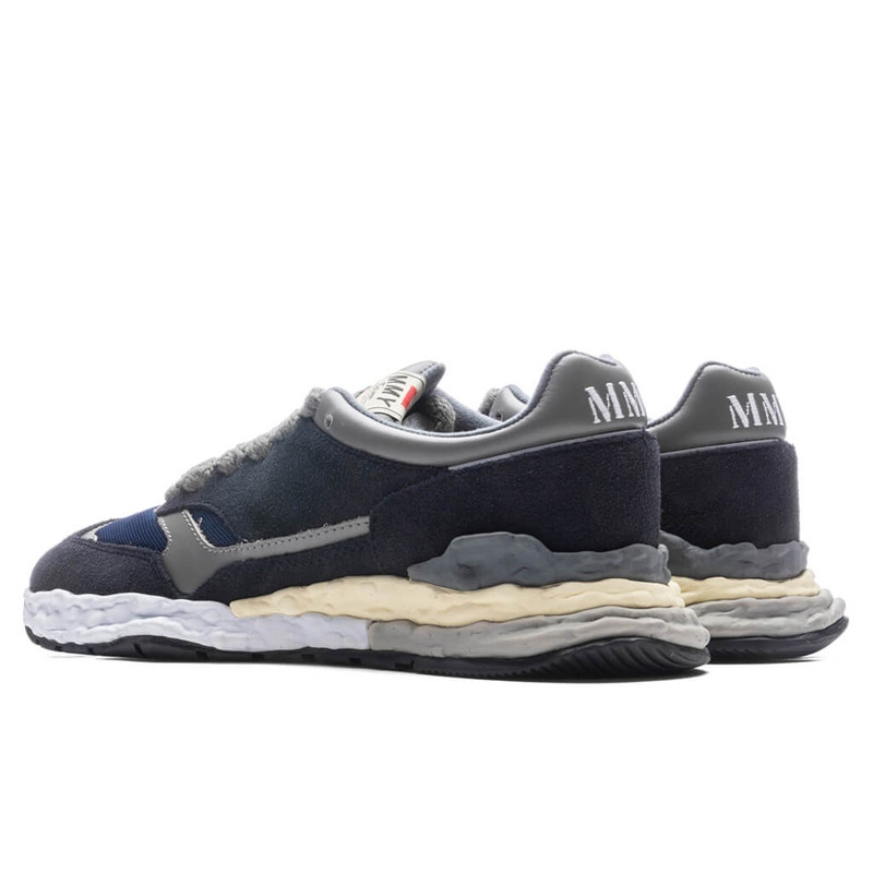 GEORGE OG SOLE MIX MATERIAL LOW TOP - NAVY 3