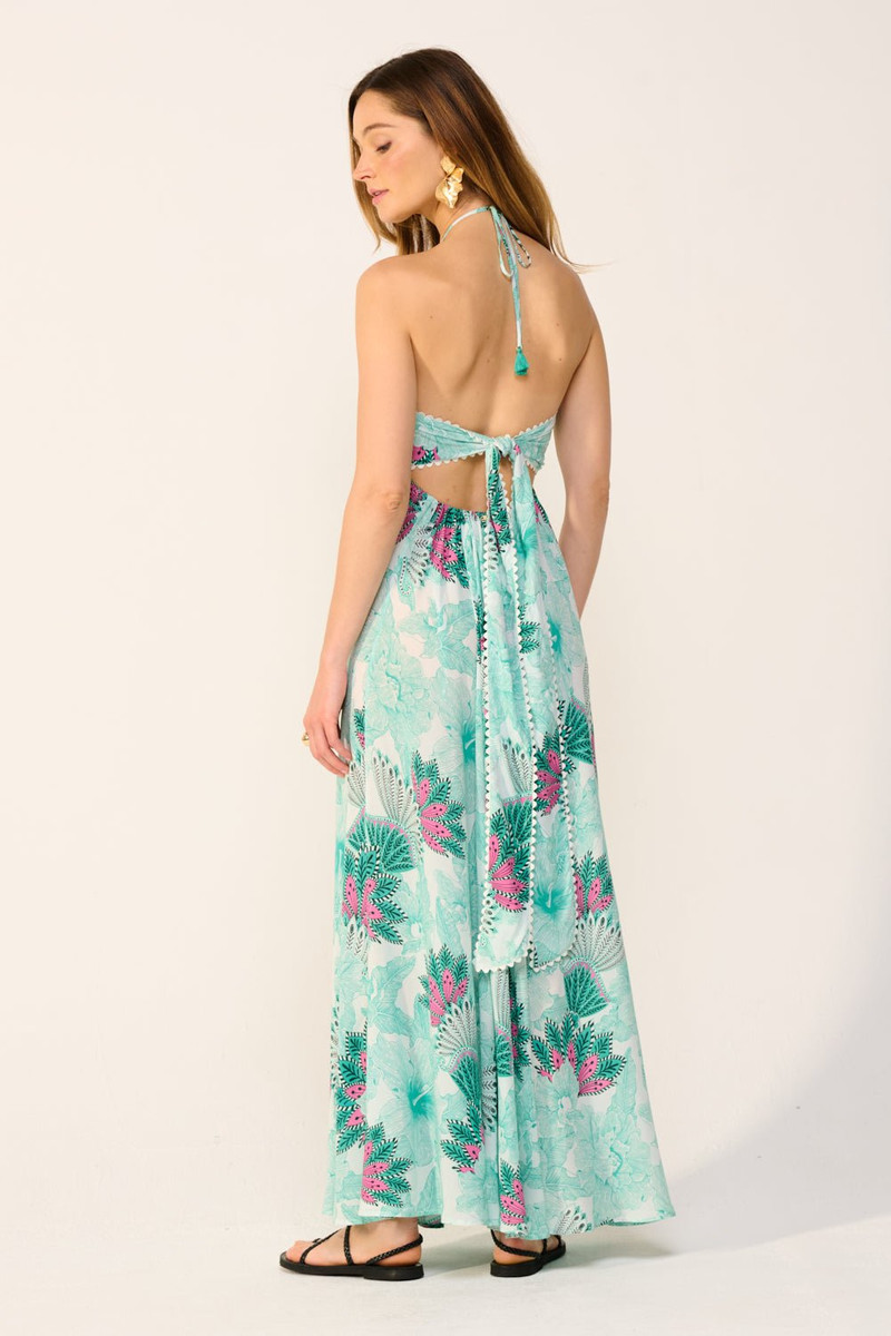 Long Dress Carla - Green Padang 4