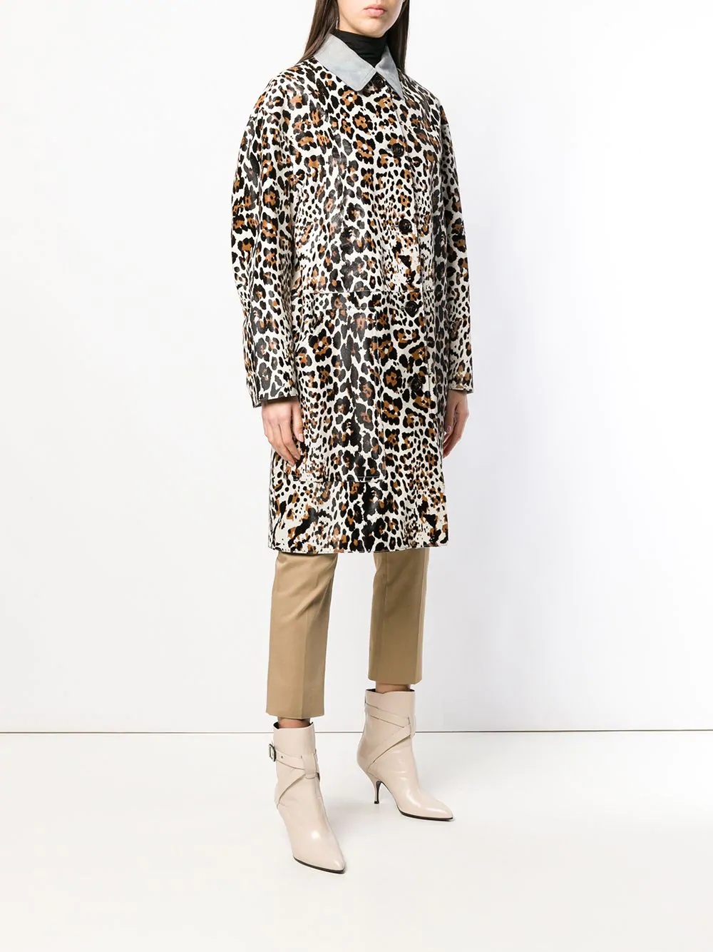 leopard print coat - 3