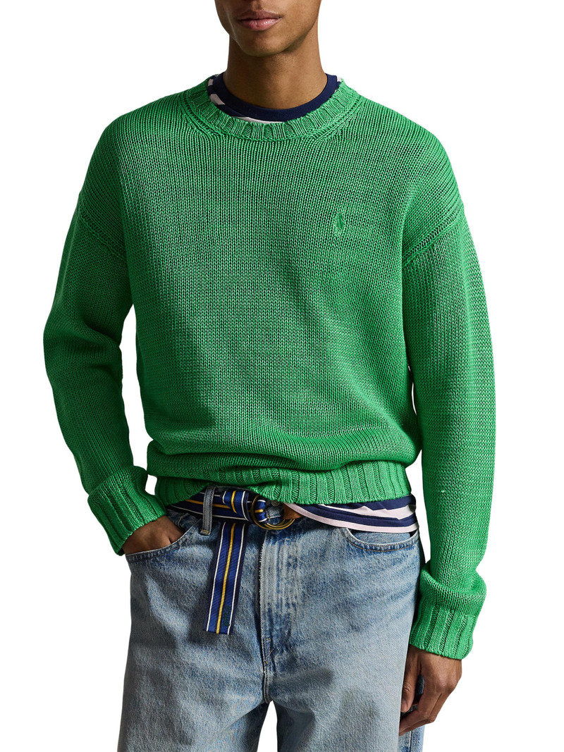 Men's Linen Crewneck Sweater - Stem 3