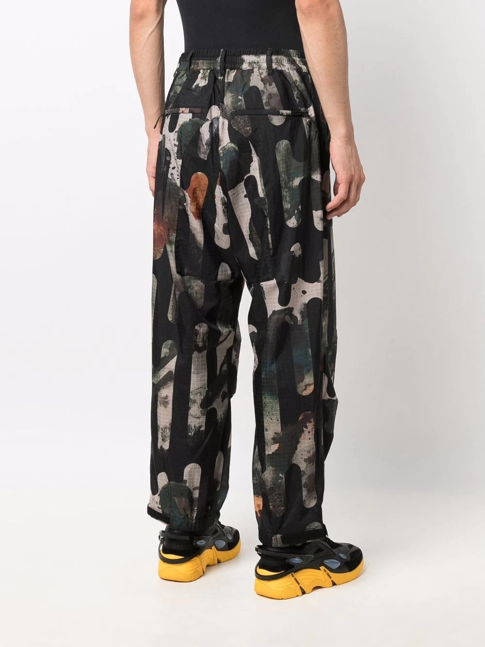 abstract-print track pants - 4