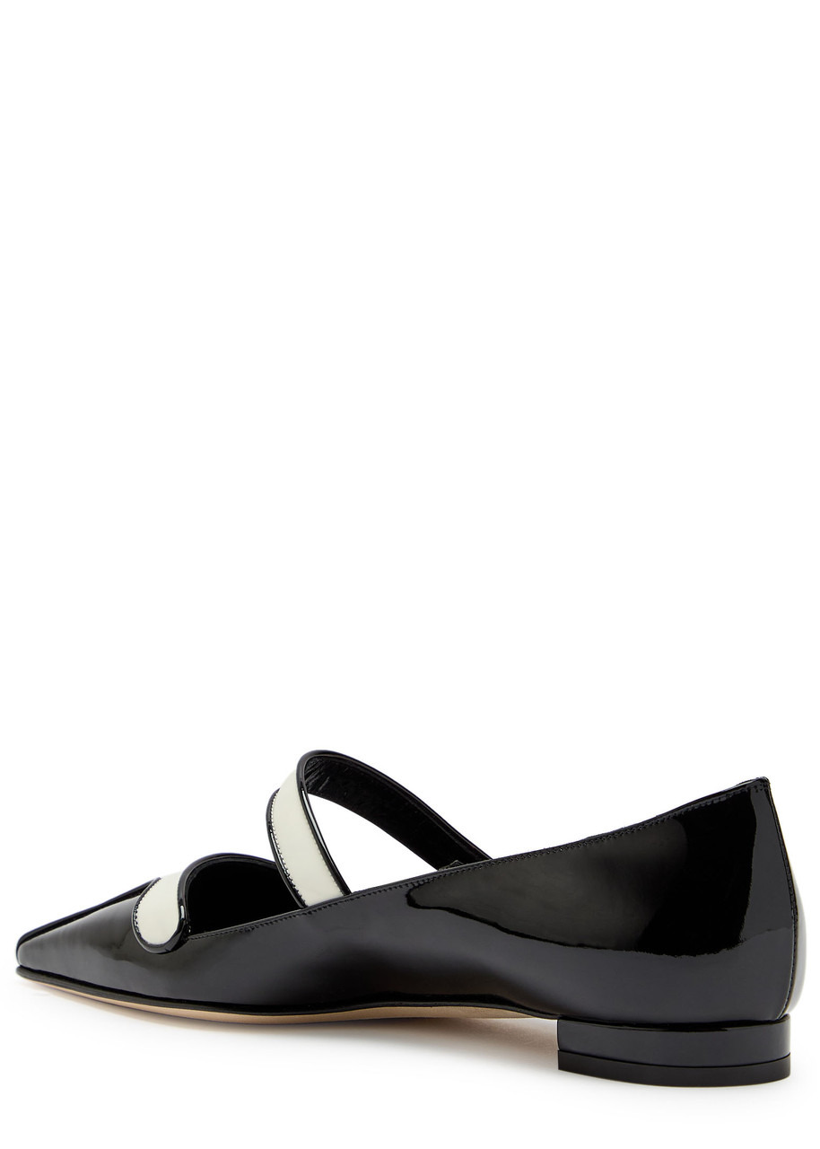 Manolo Blahnik Ganeus Patent Leather Flats - 2