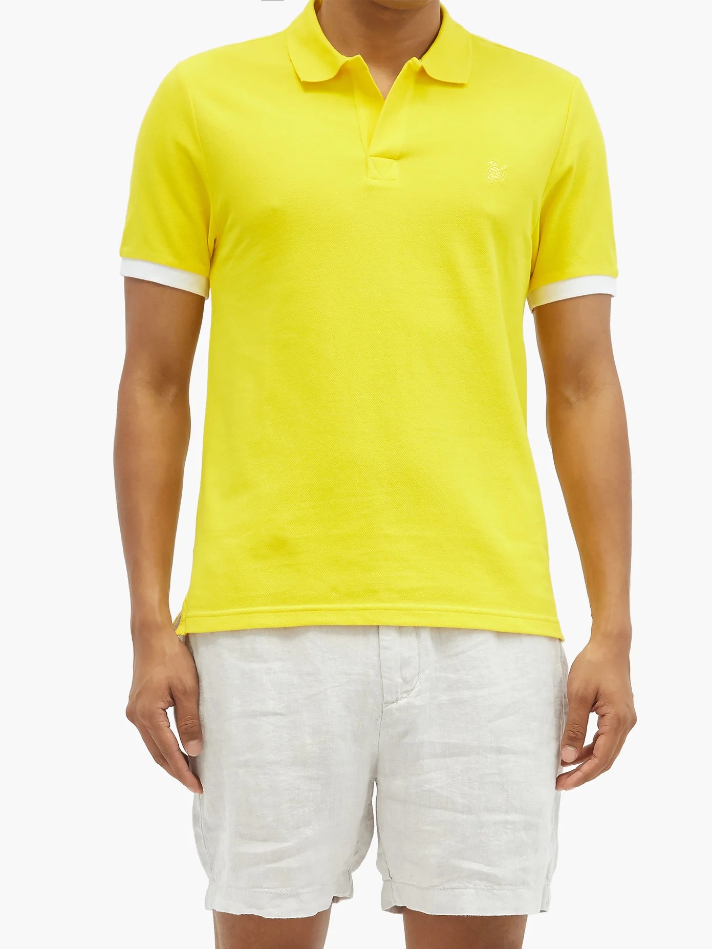 Palan tipped-cuff cotton-piqué polo shirt - 2