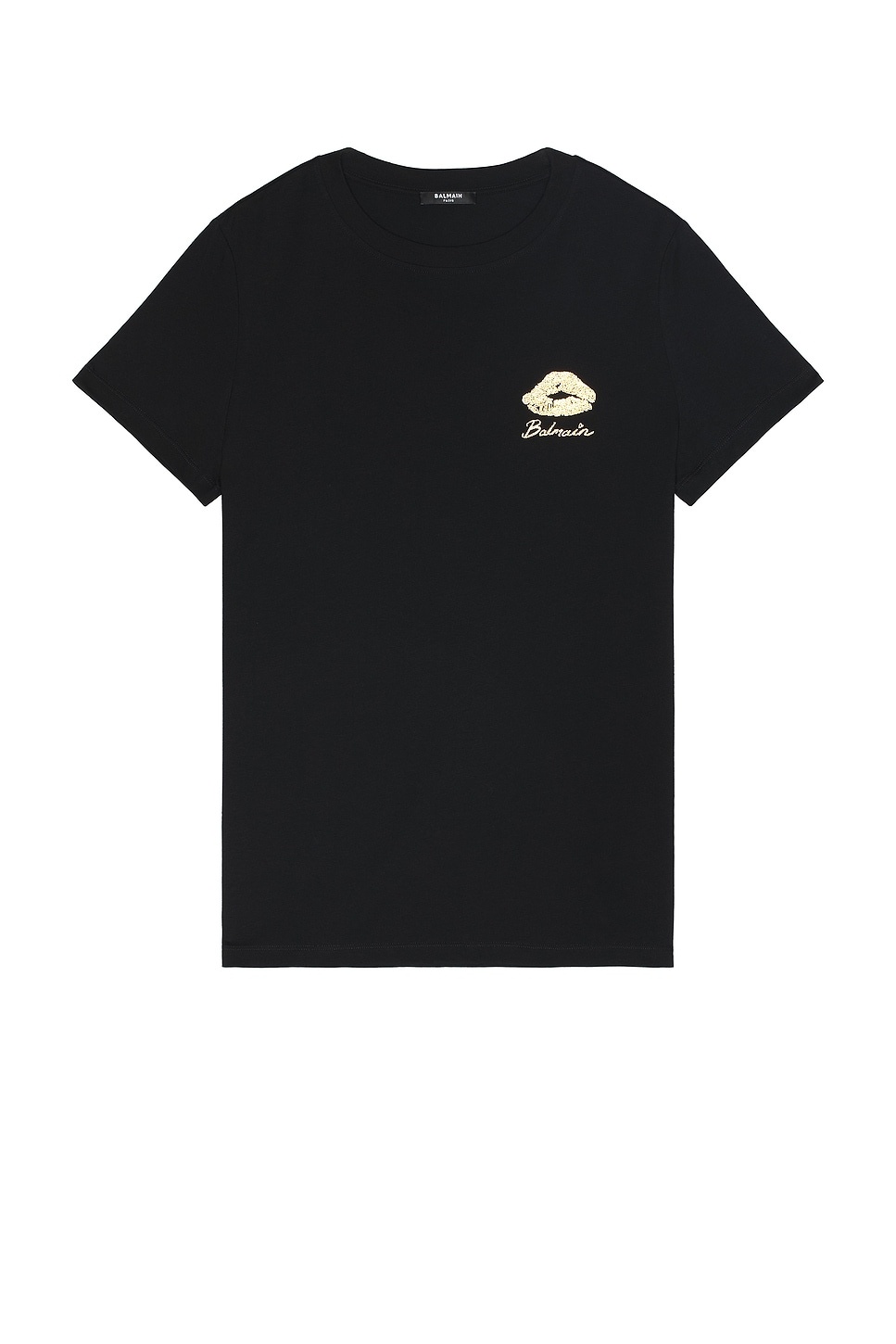 Gold Kiss Print Logo T-Shirt - 1