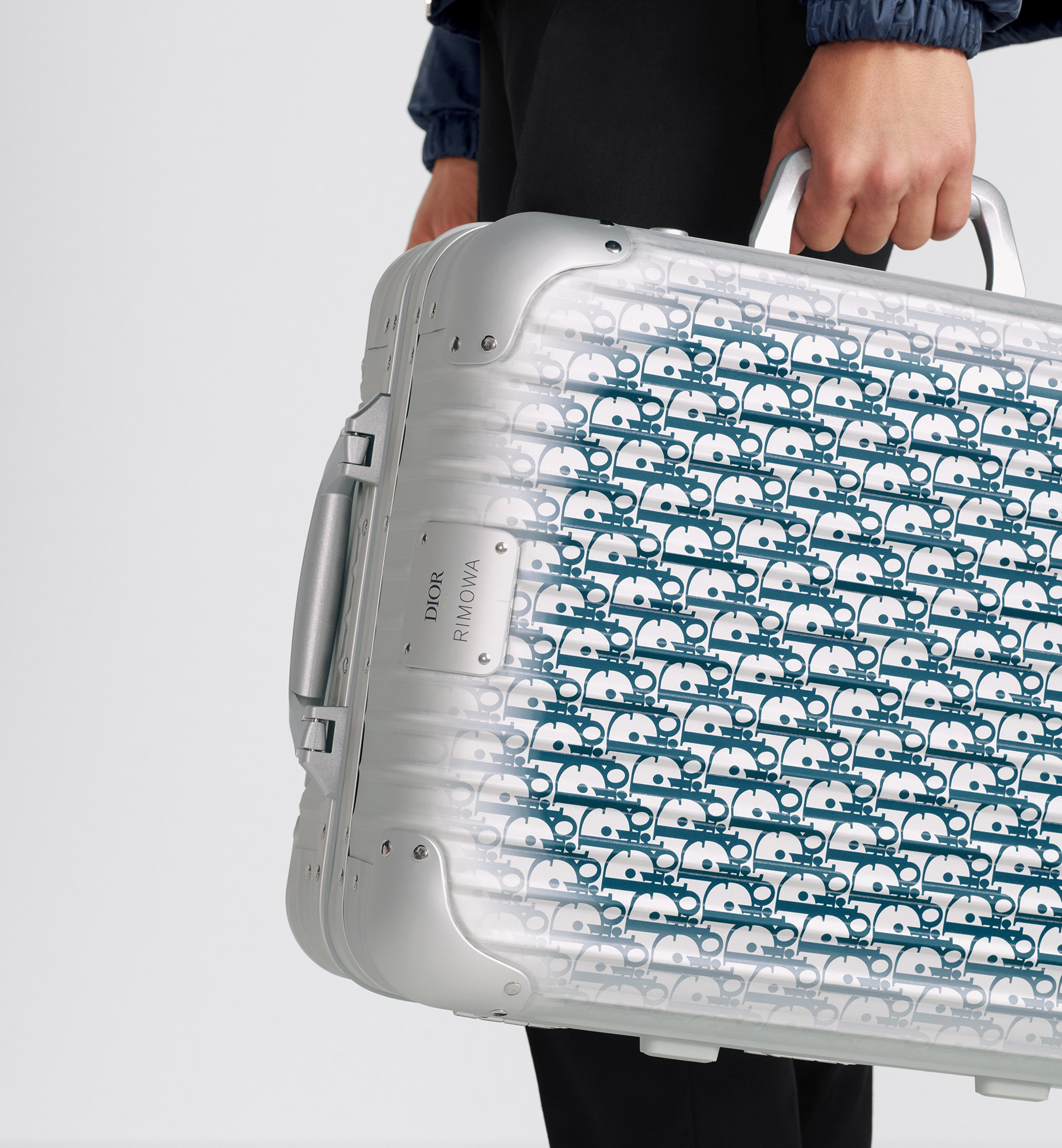 DIOR AND RIMOWA Carry-On Luggage - 6