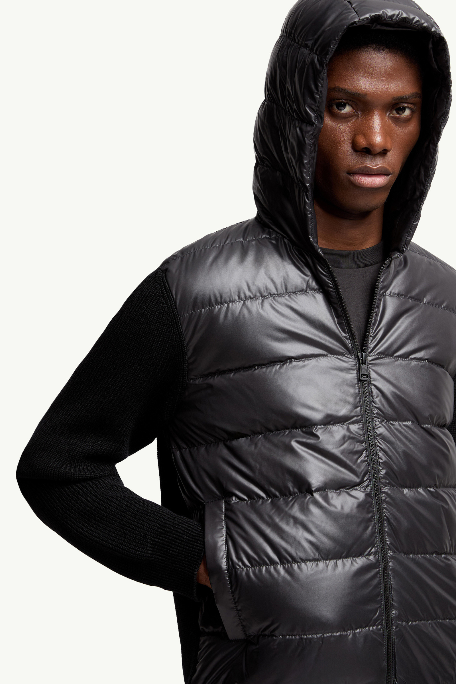 Padded Wool Zip-Up Hoodie - 6