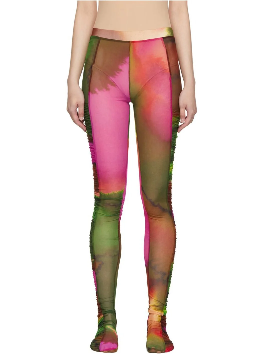 Purple Ruffled Tights - 1