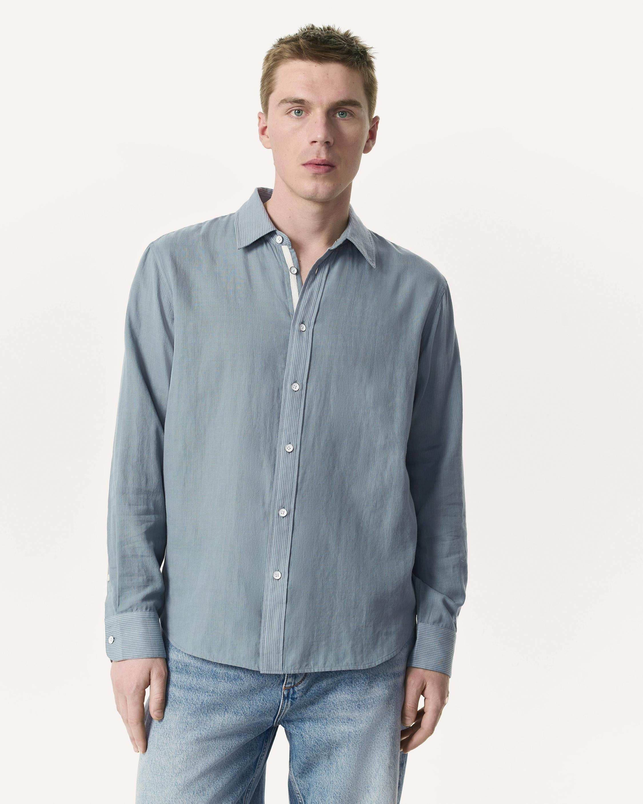 Finch Striped Cotton Gauze Shirt - 2