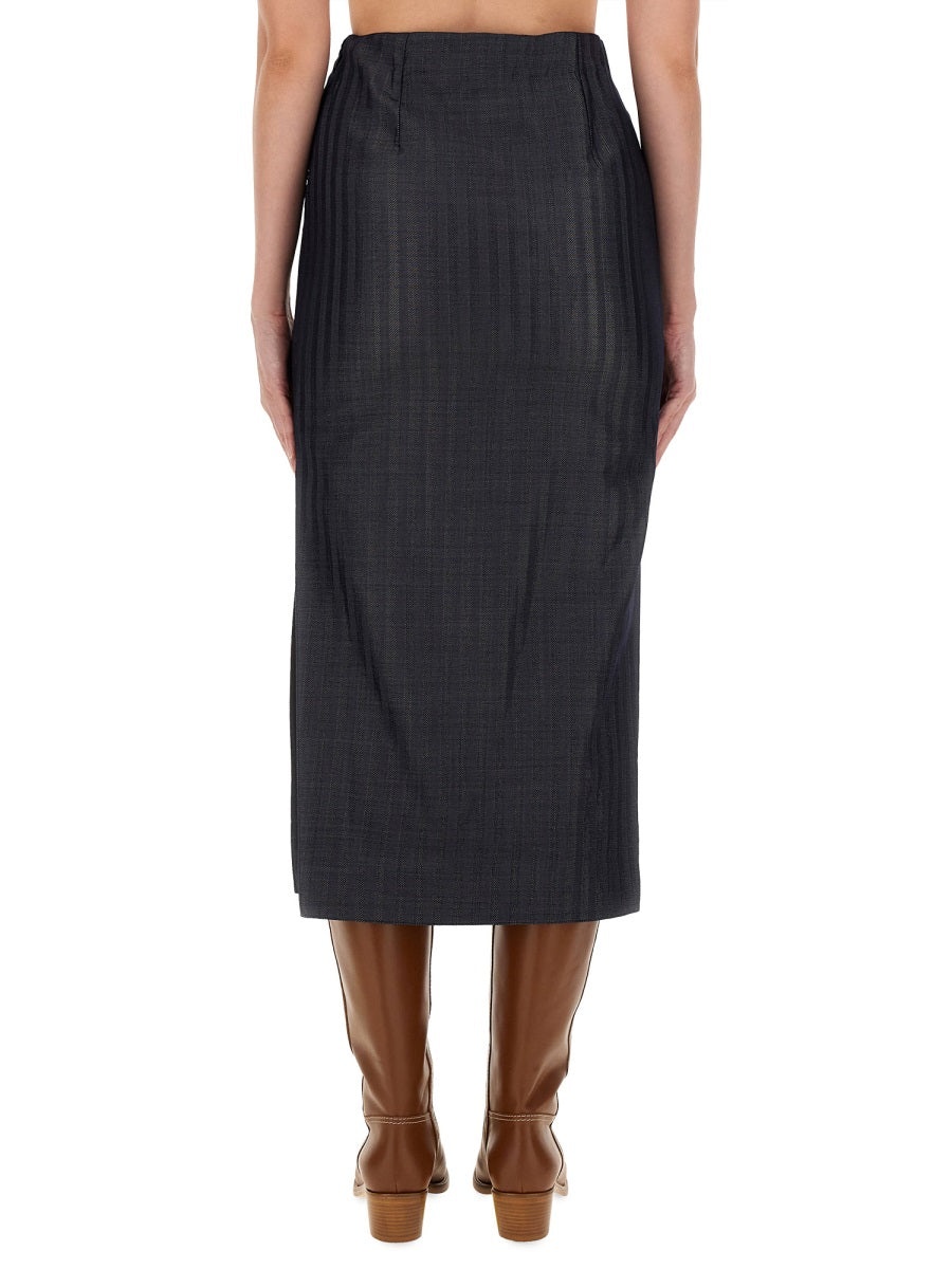 Etro Women Wool Blend Pencil Skirt - 3