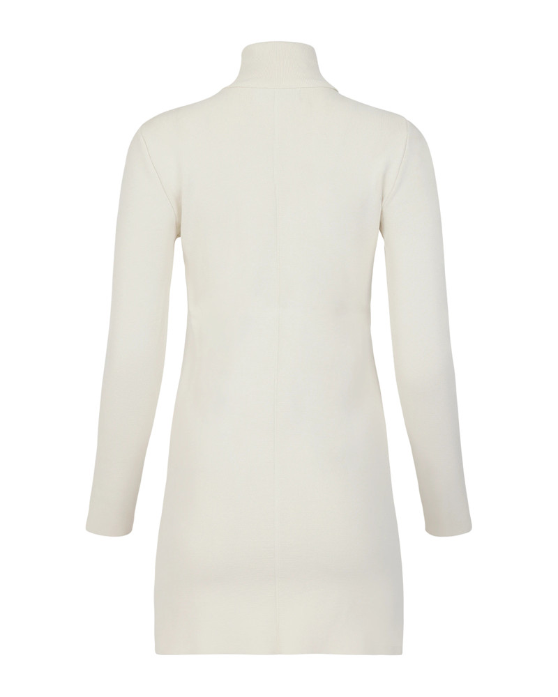 COMPRESSED MINI DRESS OFF WHITE 6