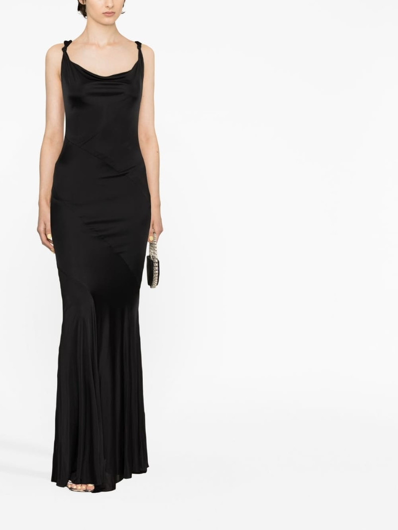 knot-detail satin gown 4