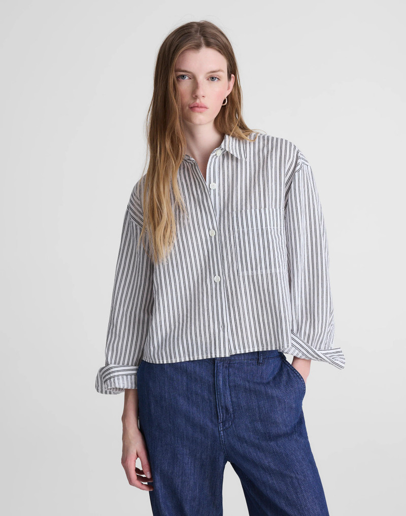 Straight-Hem Shirt in Linen 2
