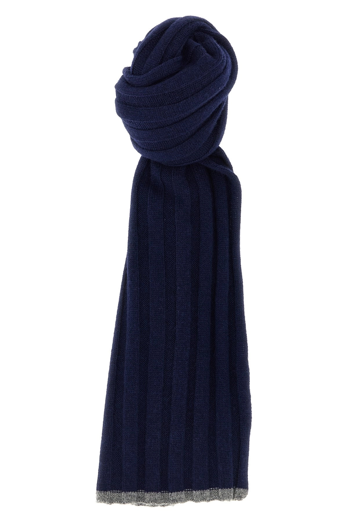 Ribbed cashmere scarf - 1