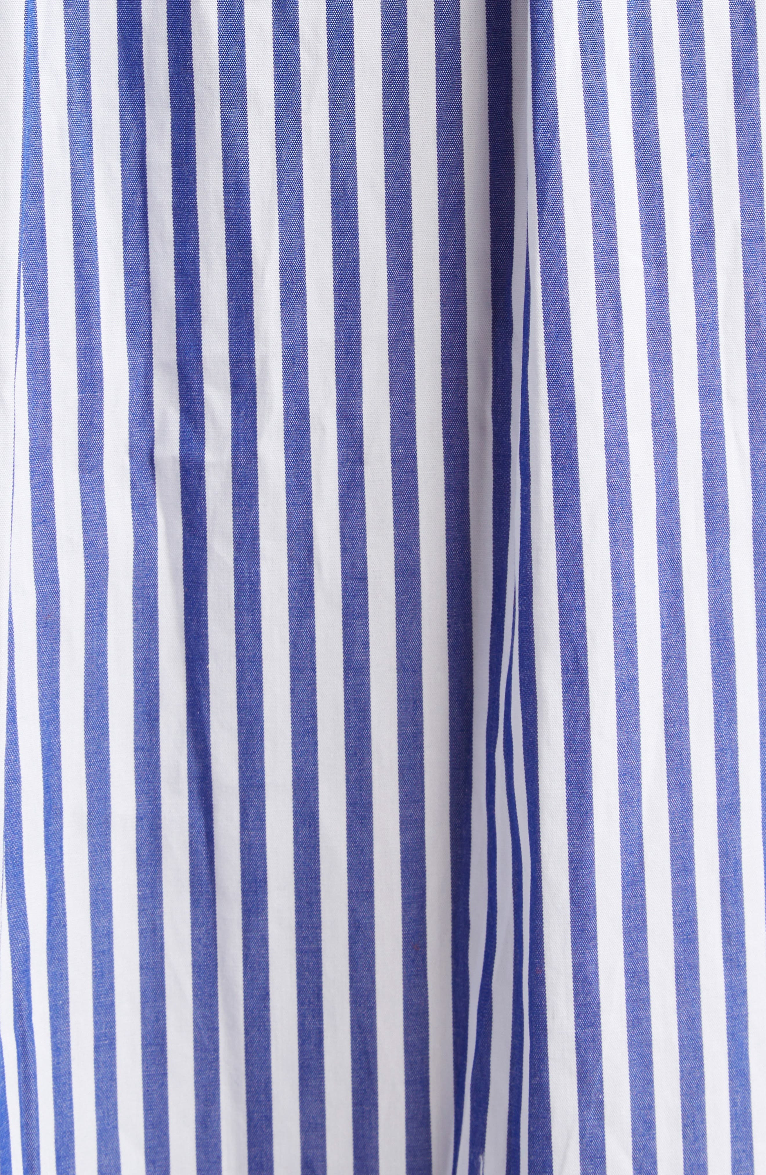 Johanna Ortiz Endless Spring Tie Front Cotton Dress in Off White /Blue at Nordstrom - 6