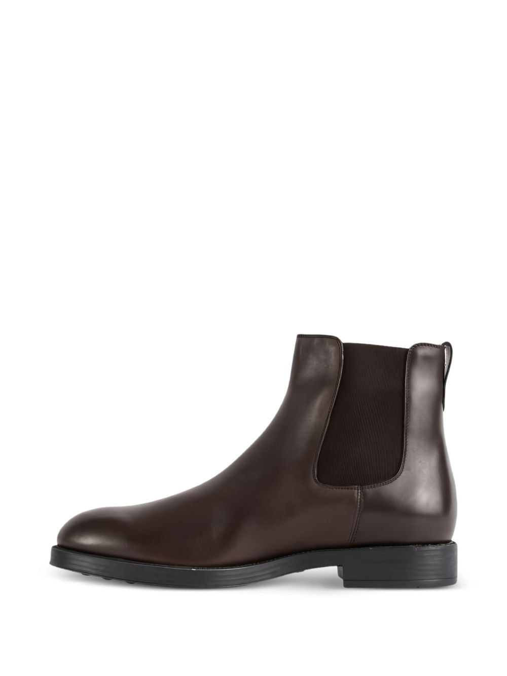 elastic-panel leather boots - 3