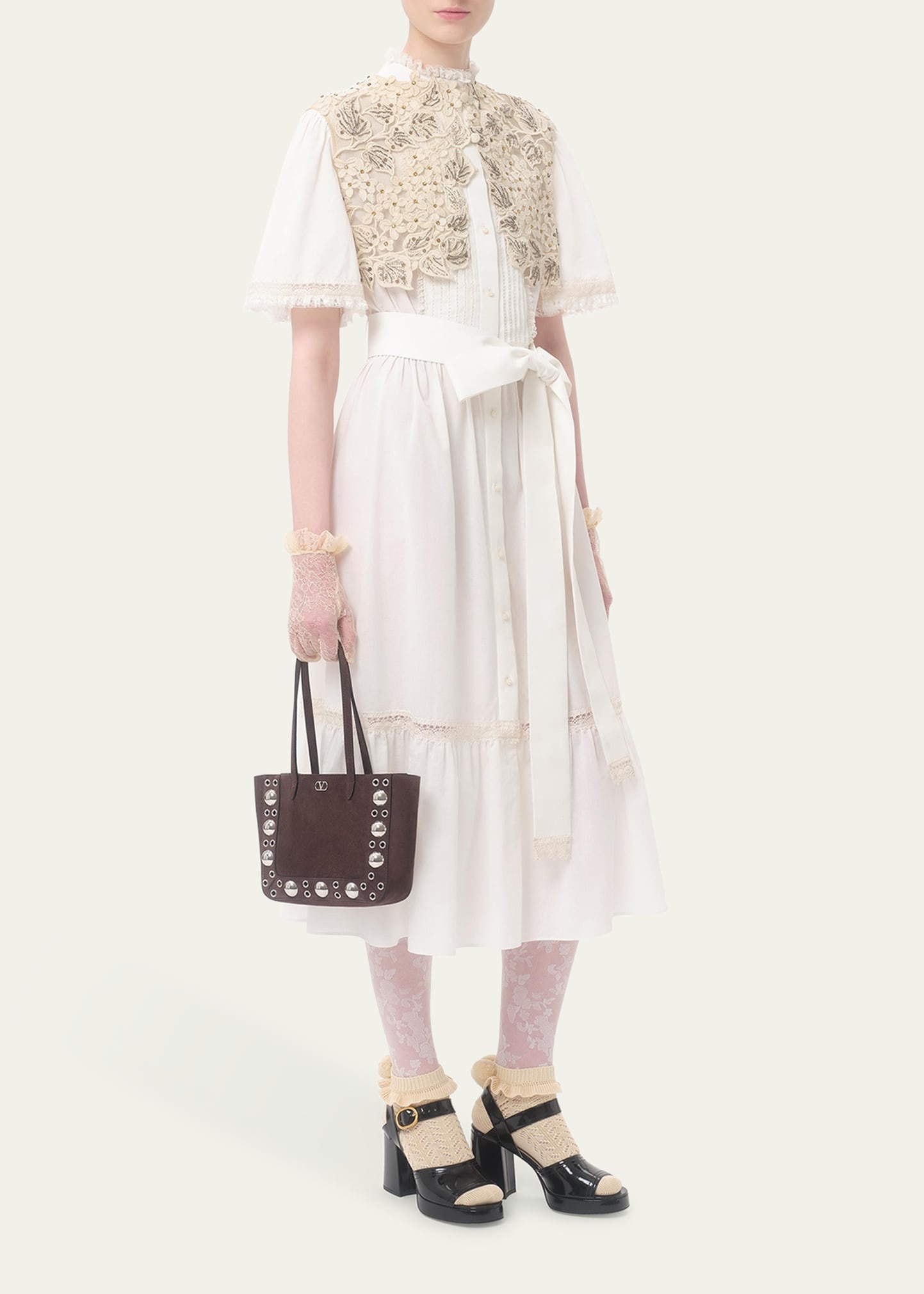 Nellcote Studded Suede Mini Tote Bag - 5