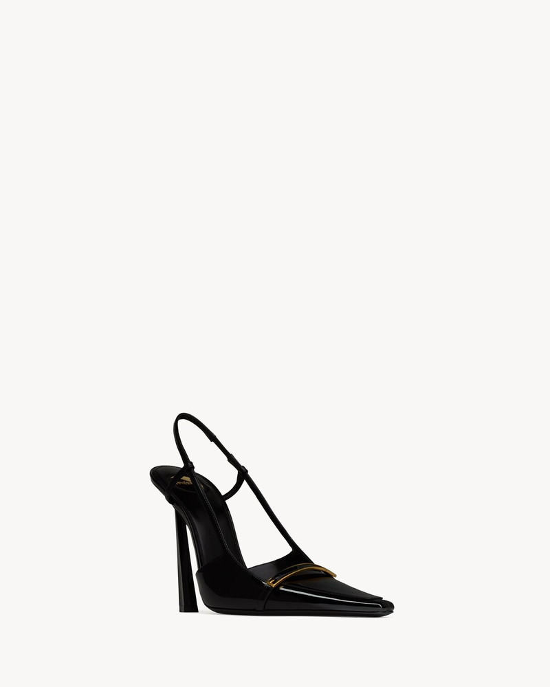 JACQUELINE SLINGBACK PUMPS IN PATENT LEATHER 3
