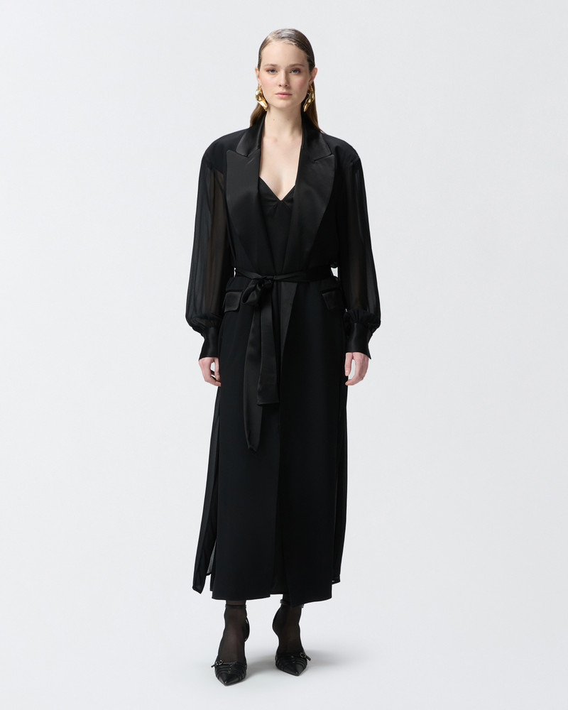 PINKO ELEGANT LONG COAT DRESS outlook