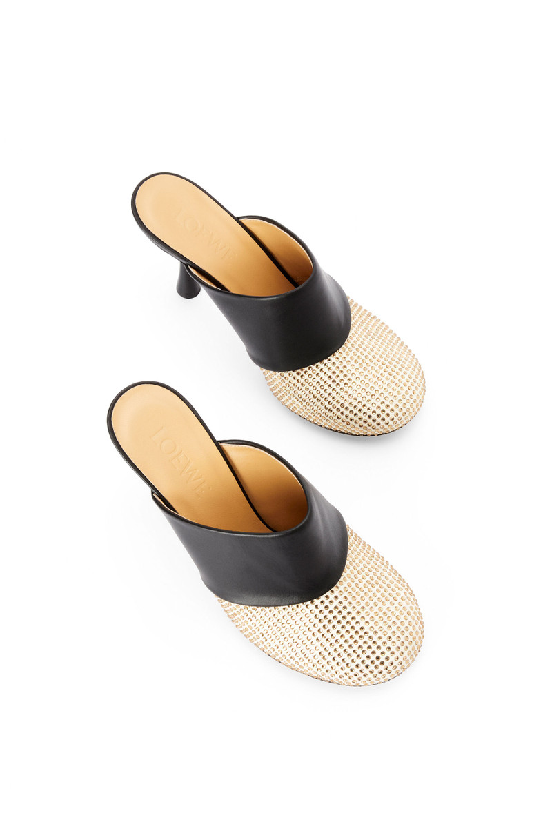 Mule in suede and crystal 3