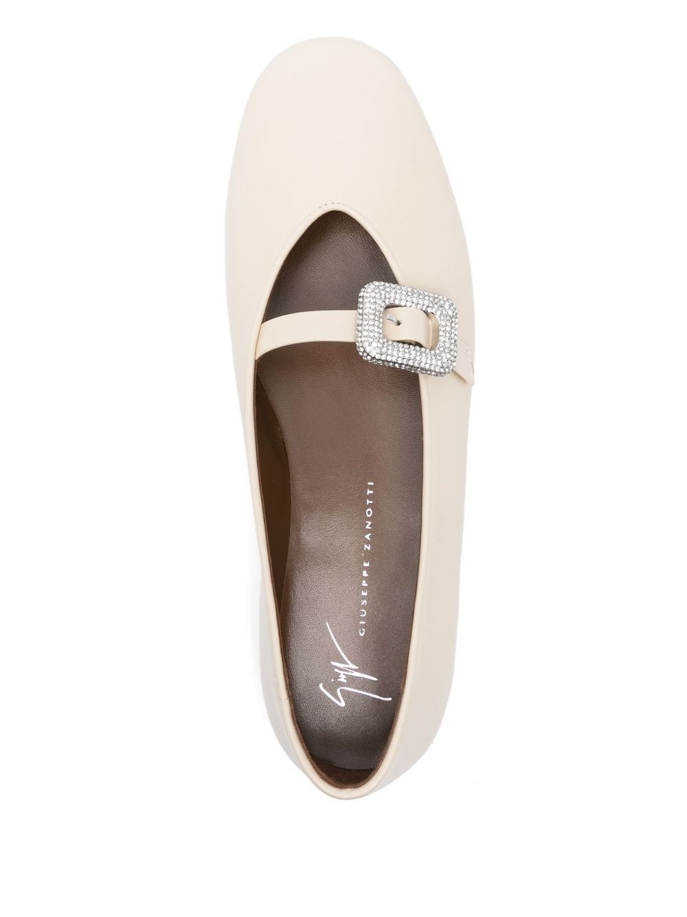 crystal-embellished ballet flats - 4