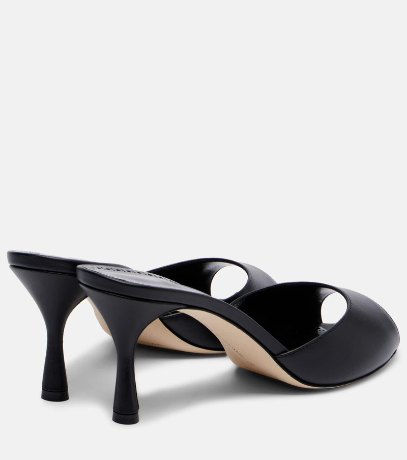 Manolo Blahnik Jada 70 leather mules outlook